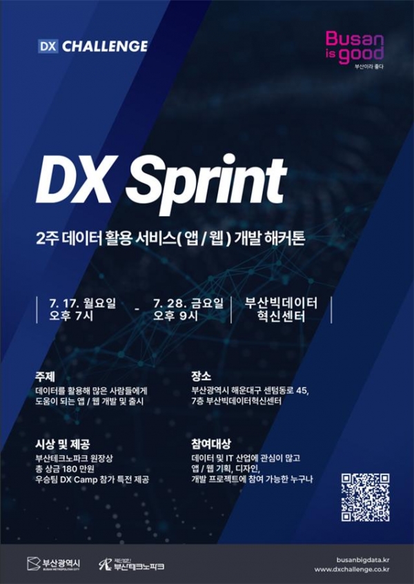 DX Sprint 해커톤 포스터(사진=부산시청 제공)